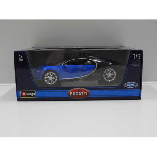 1:18 2017 Bugatti Chiron (Two Tone Blue)
