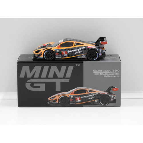 1:64 McLaren 720S GT3 Evo - 2024 IMSA Daytona 24Hrs Pfaff Motorsports #9  (Opened, Unsealed)