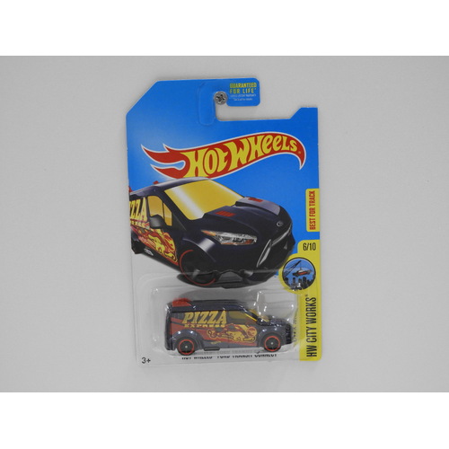 1:64 Hot Wheels Ford Transit Connect - 2017 Hot Wheels Treasure Hunt Long Card