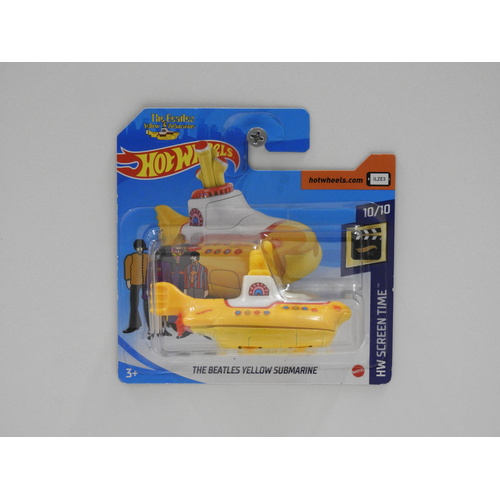 1:64 The Beatles Yellow Submarine - Hot Wheels 2020 Treasure Hunt Short Card