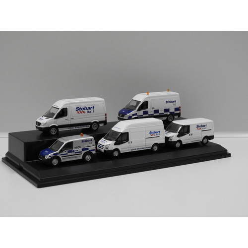 1:76 Stobart Group 5 Piece Van Set "Stobart"