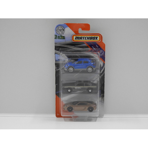 1:64 Matchbox 3 Car Pack "Highway"