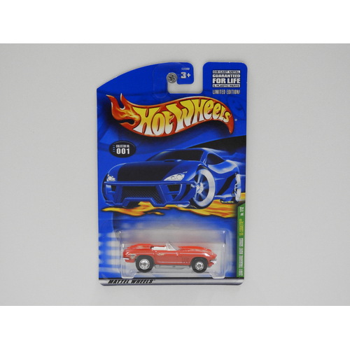 1:64 1965 Corvette - 2001 Hot Wheels Treasure Hunt Long Card