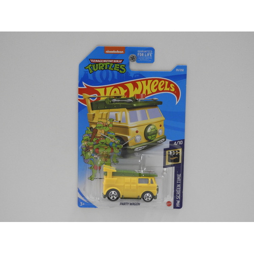 1:64 Party Wagon "Teenage Mutant Ninja Turtles" - 2021 Hot Wheels Long Card