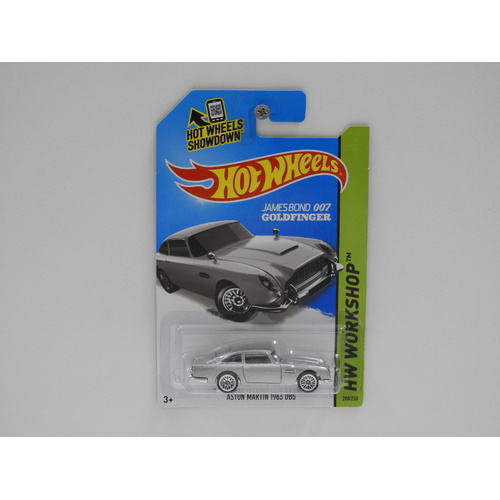 1:64 1963 Aston Martin DB5 James Bond 007 "Goldfinger" - 2014 Hot Wheels Long Card