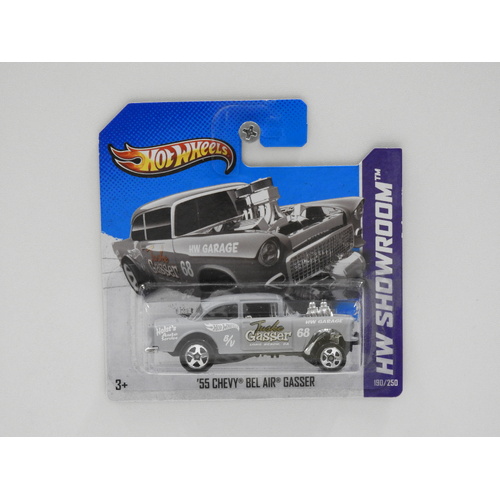 1:64 1955 Chevy Bel Air Gasser - 2013 Hot Wheels Long Card