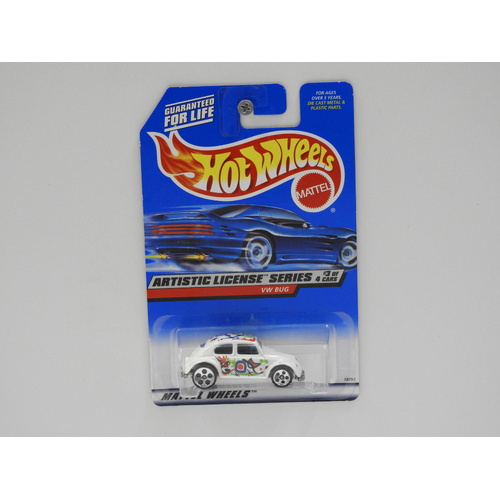 1:64 Volkswagen Bug - 1998 Hot Wheels Long Card