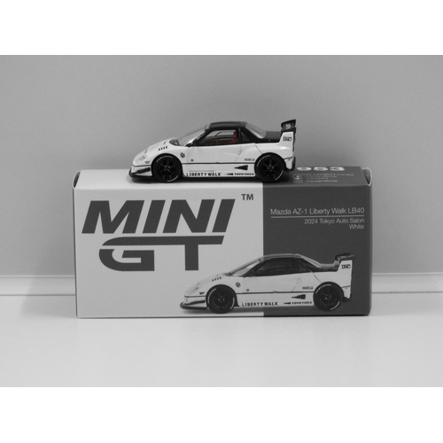 1:64 Mazda AZ-1 Liberty Walk LB40 - 2024 Tokyo Auto Salon (White) (Opened, Unsealed)