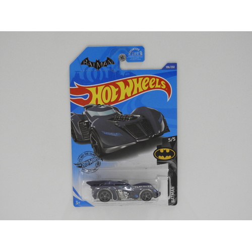 1:64 Batman: Arkham Asylum Batmobile - Hot Wheels 2020 Treasure Hunt Long Card