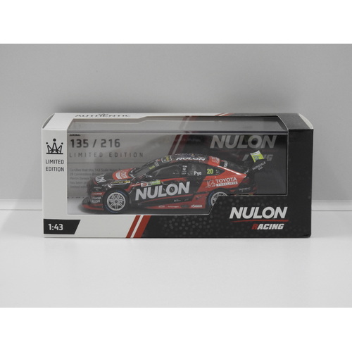 1:43 Holden ZB Commodore - Nulon Racing 2022 Merlin Darwin Triple Crown Indigenous Round (Scott Pye) #20