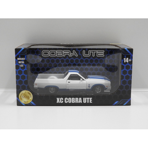 1:32 Ford XC Cobra Ute (White/Blue Stripes)