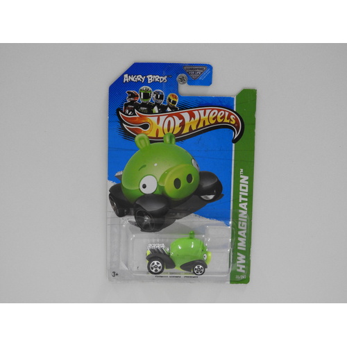 1:64 Angry Birds Minion - 2012 Hot Wheels Long Card