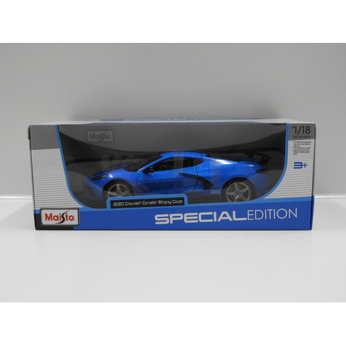 1:18 2020 Chevrolet Corvette Stingray Coupe (Blue)