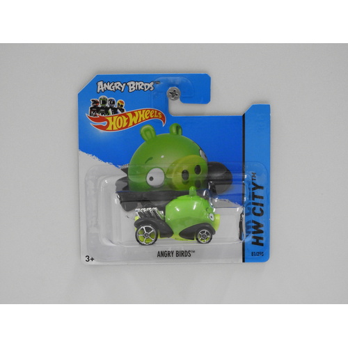 1:64 Angry Birds - Minion - 2014 Hot Wheels Short Card