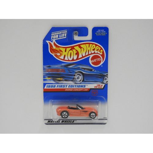 1:64 Dodge Concept Car - 1998 Hot Wheels Long Card