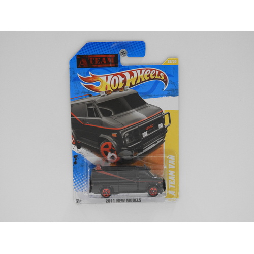 1:64 GMC Van "The A Team" - 2011 Hot Wheels Long Card