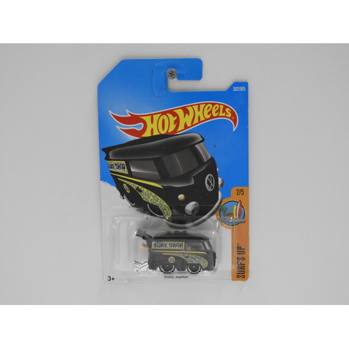 1:64 Volkswagen Kool Kombi "Surf Shop" - 2017 Hot Wheels Long Card