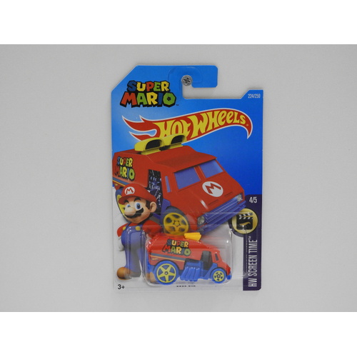 1:64 Cool-One "Super Mario" - 2016 Hot Wheels Long Card