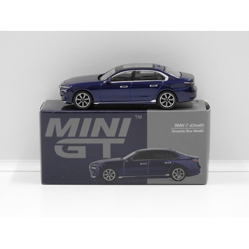 1:64 BMW i7 xDrive60 (Tanzanite Blue Metallic) (Opened, Unsealed)