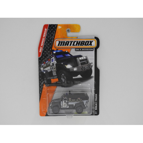 1:64 S.W.A.T. Truck (Black) - Matchbox Long Card