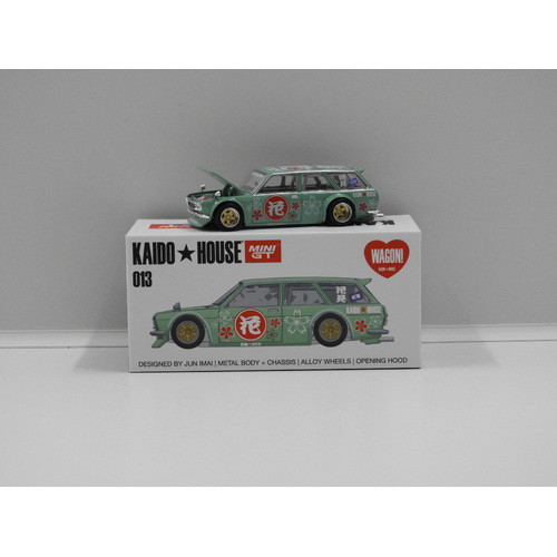 1:64 Datsun KAIDO 510 Wagon "Hanami V2" (Light Green) (OPENED, UNSEALED) 