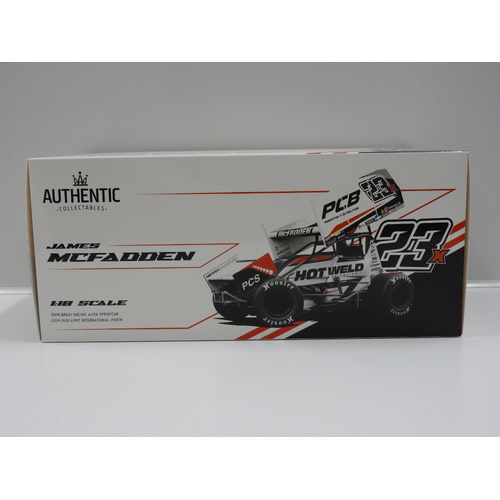 1:18 Team Brady Racing Sprintcar - 2024 High Limit International -Perth (James McFadden) #23x
