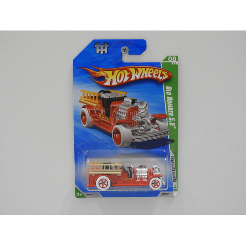1:64 Old Number 5.5 - 2010 Hot Wheels Treasure Hunt Long Card