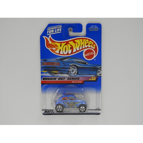 1:64 Volkswagen Baja Bug - 1999 Hot Wheels Long Card