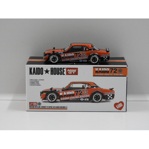 1:64 Nissan Skyline 2000GT-R (KPGC10) Kaido Racing V1 "Kaido House" (Opened, Unsealed)