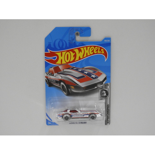 1:64 Corvette Stingray - Hot Wheels 2019 Treasure Hunt Long Card