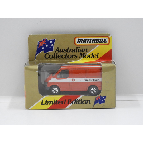 1:64 Matchbox MB60 Ford Transit "Post Van We Deliver"