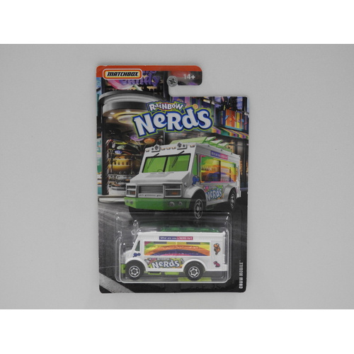 1:64 Chow Mobile "Rainbow Nerds" - Matchbox Long Card