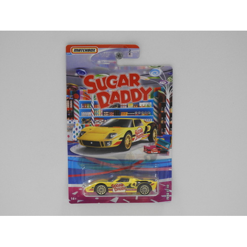 1:64 Ford GT 40 "Sugar Daddy" - Matchbox Long Card