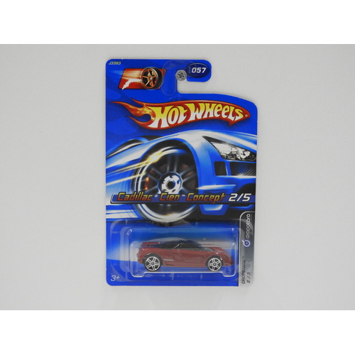 1:64 Cadillac Cien Concept - 2006 Hot Wheels Long Card