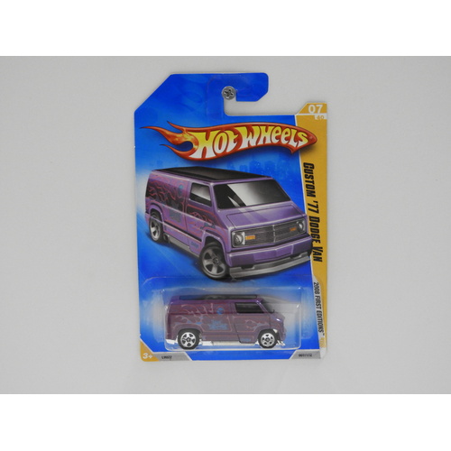 1:64 Custom 1977 Dodge Van - 2008 Hot Wheels Long Card