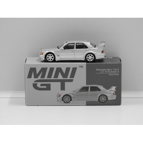 1:64 Mercedes-Benz 190 E 2.5-16 Evolution ll (Astral Silver) (Opened, Unsealed)