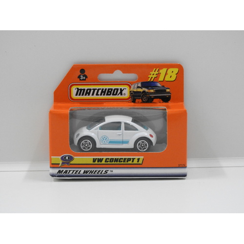 1:64 Matchbox MB18 Volkswagen Concept 1 (White)