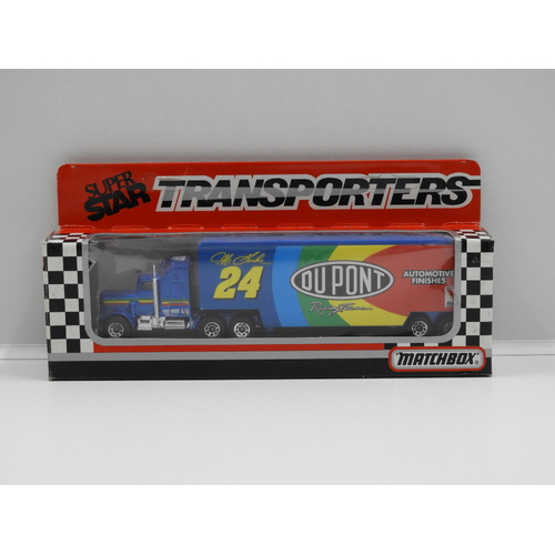 1:100 Kenworth Aerodyne Matchbox 1993 Super Star Transporters - DuPont Racing Team  (Jeff Gordon) #24