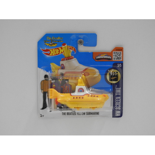 1:64 The Beatles Yellow Submarine "The Beatles" - 2016 Hot Wheels Short Card