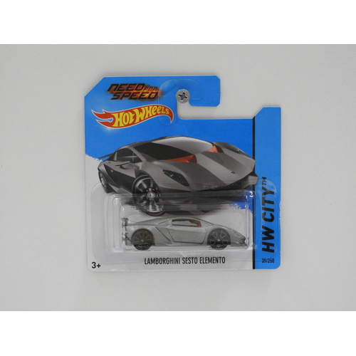 1:64 Lamborghini Sesto Elemento "Need For Speed" - 2014 Hot Wheels Short Card