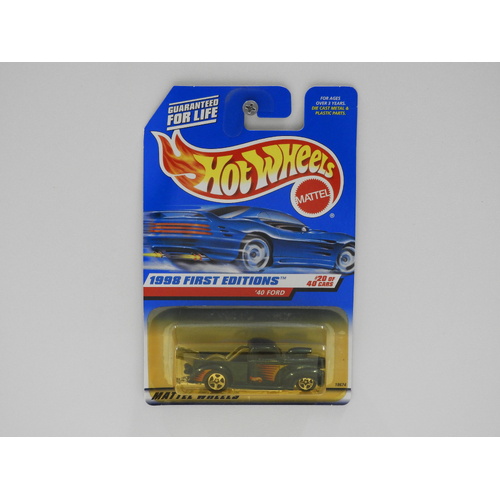 1:64 1940 Ford - 1998 Hot Wheels Long Card