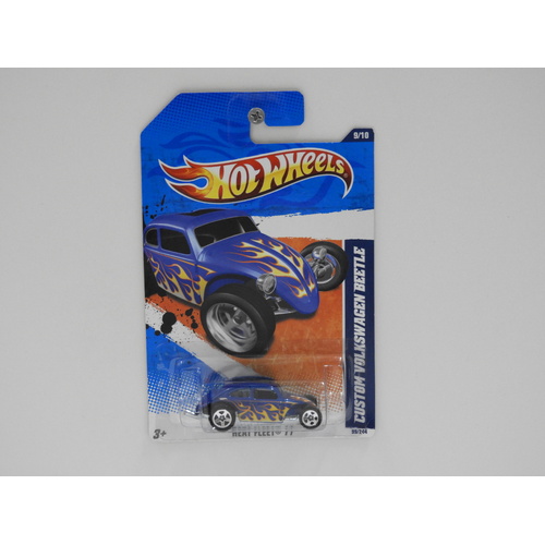 1:64 Custom Volkswagen Beetle - 2011 Hot Wheels Long Card