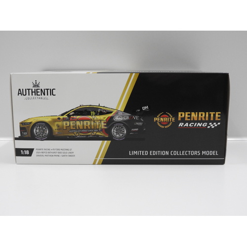 1:18 Ford Mustang GT - Penrite Racing 2024 Bathurst Gold Livery (Matthew Payne/Garth Tander) #19