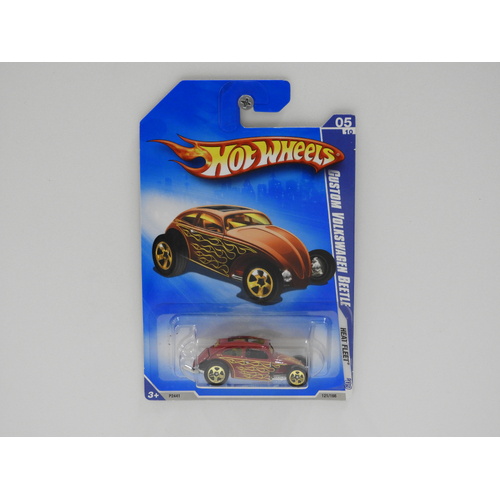 1:64 Custom Volkswagen Beetle - 2009 Hot Wheels Long Card
