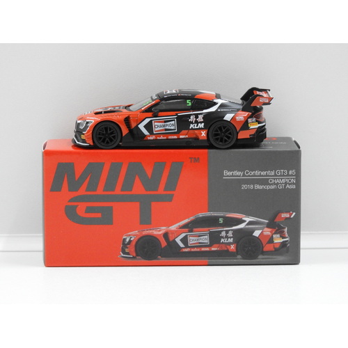 1:64 Bentley Continental GT3 - Champion 2018 Blancpain GT Asia #5