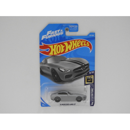 1:64 2015 Mercedes-AMG GT "Fast & Furious" - 2019 Hot Wheels Long Card