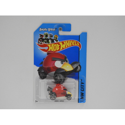 1:64 Angry Birds "Red Bird" - 2014 Hot Wheels Long Card