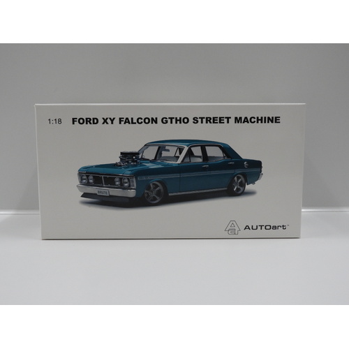 1:18 Ford XY Falcon GTHO Street Machine (Metallic Blue) "Brute"