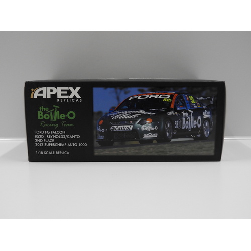 1:18 Ford FG Falcon - The Bottle-O Racing Team 2012 Bathurst 2nd Place (Reynolds/Canto) #52