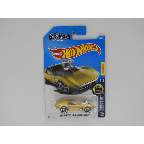 1:64 1968 Corvette "Gas Monkey Garage" - 2017 Hot Wheels Long Card